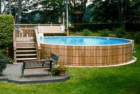 Above Ground Pools Wood Google Search Wood Pool Deck Above Ground Swimming Pools Above Ground Pool Landscaping