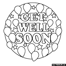Free printable elephant coloring pages for adults. Get Well Soon Coloring Pages Free Image Download