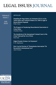 Legal Issues Journal 6 2 Jul 2018 In 2020 Law And Justice Business Law Interdisciplinary