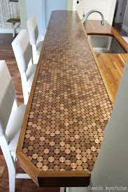 How to make a bar top with pennies and epoxy. Penny Countertop Domestic Imperfection