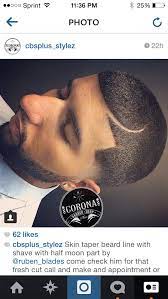 Skin Taper Beard Line Up Shave With Half Moon Beard Line Tapered Beard Baby Haircut