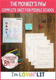Teach This Comprehensive Common Core Aligned Unit Packed With A Ton Of Rigorous Resources For Teaching The Sho The Monkey S Paw Short Story Unit Short Stories