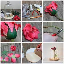 Identique à la vraie rose, sa conservation est toute simple et surtout assez longtemps. Rose Sous Cloche Inspiree De La Belle Et La Bete Idees Diy Et Tutos