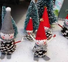 Faire Des Personnages En Pommes De Pin Modeles Et Tutos Bricolage Noel Noel Decoration Noel