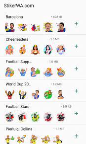 Kehadiran fitur stiker di whatsapp, membuat aplikasi ini semakin digemari. Stiker Whatsapp Pemain Sepak Bola Stiker Whatsapp