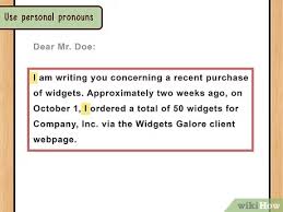 How To Write A Business Letter With Pictures Wikihow