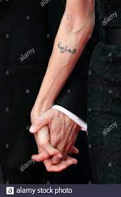 Angelina Jolie Tattoo High Resolution Stock Photography And Images Alamy