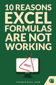 Excel Formulas Not Working Possible Reasons And How To Fix It In 2021 Excel Formula Excel For Beginners Excel