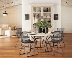 Belford Dining Table With Dru Metal Chairs Magnolia Home Magnolia Homes Metal Side Chair Magnolia Furniture