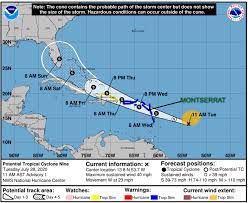 Tropical cyclone warnings and watches are alerts issued by national weather forecasting bodies to coastal areas threatened by the imminent approach of a tropical cyclone of tropical storm. Montserrat Under Tropical Storm Warning Be Ready To Activate Hurricane Plans Says Dmca Discover Montserrat