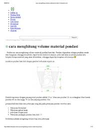 Maybe you would like to learn more about one of these? Cara Menghitung Volume Material Pondasi Ilmusipil