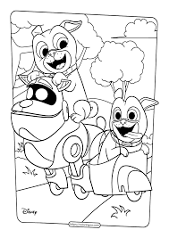 Download jumping puppy coloring page. Printable Puppy Dog Pals Coloring Book Pages 02