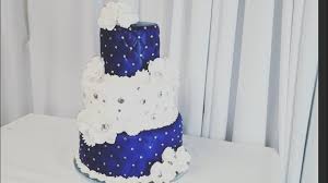 Royal Blue Wedding Cake Youtube