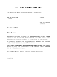 Cette lettre vous permet de notifier au bailleur (propriétaire mon contrat de bail stipule que pour tout congé, un préavis de 3 mois est prévu (article 15 de la loi du 6 juillet 1989). Lettre De Resiliation Du Bail