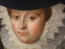 17thc Fine Oil Portrait Painting Of Frances Graves C1621 (nee Gourney)  Follower Of Artist Gilbert Jackson (1595-1648) Post Elizabethan & Tudor Art  Ruff Collars Hand Carved Gilt Frames Kiftsgate Court Hall Mickleton