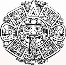 Aztec Calendar Stone Coloring Pages Aztec Art Aztec Tattoo Designs Mayan Art