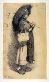 Woman With Umbrella Edward Hopper Edward Hopper Drawing People Art