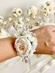 Wedding Corsages Wrist Corsage Rustic Wedding Corsage White Etsy Wrist Corsage Corsage Wedding Wrist Corsage Prom