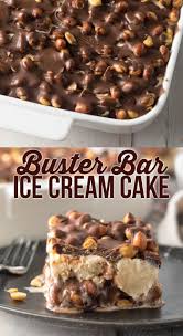 Buster Bar Ice Cream Cake Recipe All The Amazing Layers Of Dairy Queen Buster Bars In An Easy 5 Ingredient Trea Desserts Ice Cream Cake Recipe Dessert Recipes