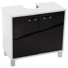 Meuble Dessous De Lavabo Glossy Noir Meuble Salle De Bain Salle De Bain Fonctionnelle Salle De Bain