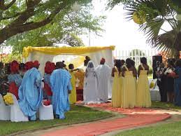 Garden Wedding In Nigeria Jhalobia Garden Wedding Lagos Nigeria Outdoor Wedding Decorations Outside Wedding Ceremonies Outdoor Wedding