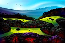 Tom Carlos Mastering Digital Art Artcorner A Blog By Overstockart Com Eyvind Earle Mists East San Jose