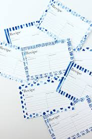 Suggestions for making your printable recipe cards. Alice And Loisfree Printable Indigo Recipe Cards Alice And Lois