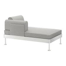 Delaktig Chaise Longue Met Armleuning Tallmyra Wit Zwart Ikea Chaise Longue Stoffen Bank Ikea