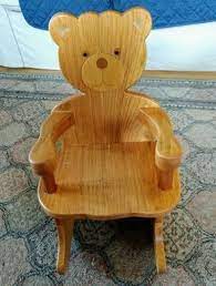 This is a brand new kid's wooden rocking chair. A Rocking Chair For A Friend Kids Rocking Chair Rocking Chair Diy Furniture Chair