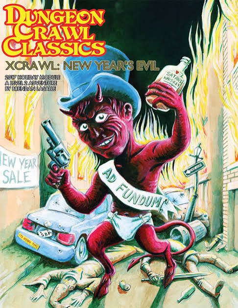 DCC Xcrawl 2017 Holiday Module: New Year's Evil (DCC) - Print + PDF -  Goodman Games Store