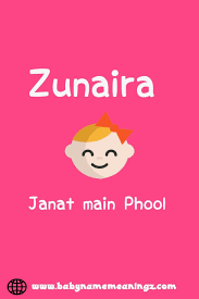 Zunaira Name Meaning In 2020 Girl Names With Meaning Hebrew Baby Names Islamic Baby Names