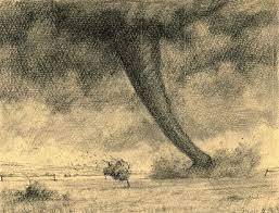 Realistic tornado swirl isolated on white background vector illustration. Sketch For Touchdown Charcoal Tornado Drawing Folk Art Painting Drawings Art Sketchbook