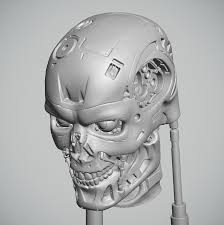 3d Endo Skull Terminator Model Terminator Skull Model