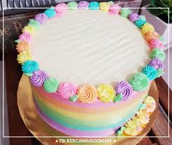 Pukul marjerin bersama mentega sehinga kembang. Kelas Demo Rainbow Cake 22 9 2018 Kekcawan Com My