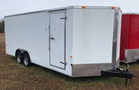 We also stock enclosed utility and contractor tool trailers as well as enclosed motorcycle, atv and snowmobile trailers — all which can be we offer trailer financing and affordable used trailers that can fit any budget. 8 5 X 18 Enclosed Cargo Trailer Tandem Axle Ranger Series Trailers 123