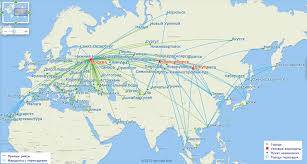 S7 Airlines Route Map Route Map Airlines Map