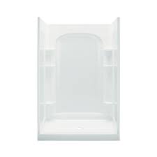 Sterling Ensemble 35 25 In X 48 In X 77 In Curve Shower Kit In White In 2020 Shower Kits Alcove Shower Kits Shower Stall Kits