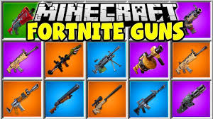 If minecraft had guns like fortnite as we all know by now, fortnite has quickly become the most popular game out there. Minecraft Fortnite Guns Mod Gold Scar Rocket Launcher Shotguns More Youtube