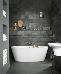 Usually, these tiles are smooth and have the right texture for. 40 Black Slate Bathroom Tile Ideas And Pictures 2021