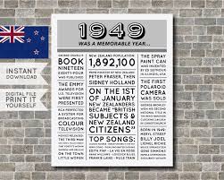 Awesome 40th birthday gifts because she's not over the hill just yet. Nz 70th Birthday Poster 1950 Poster 1950 Birthday Etsy 40th Birthday Poster 60th Birthday Poster 21st Birthday Poster