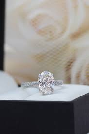 Oval Cathedral Pave Setting Lab Diamond Engagement Ring Gold Diamond Wedding Band Morganite Engagement Ring