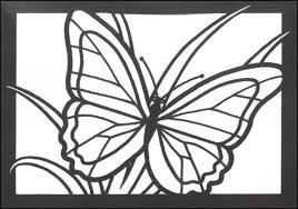 Free coloring sheet for adults of stained glass flower. Printable Mandala Butterfly Novocom Top