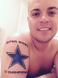 Dallas cowboys fans showing their affection, love and support in a wide range of ways, one of them is to having dallas cowboys tattoos inked on their body to show their commitment forever. Man With Cowboys Super Bowl Li Tattoo Receiving Death Threats Abc13 Houston