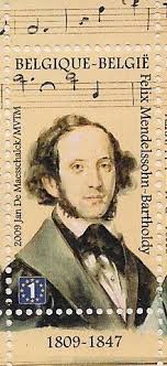 stamps of felix mendelssohn selo selos postais selos