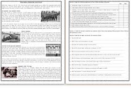 Since world war i ended, every year on 11 november we remember start your child on a learning programme today! A Brief History Of World War I Reading Comprehension Worksheet Text Teaching Resources