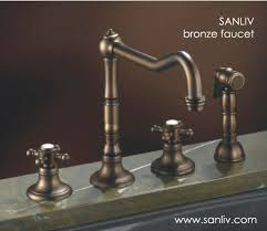 bronze 4 hole kitchen faucet