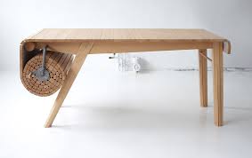 Roll Up Wood Table By Marcus Voraa Drewniany Stol Ktory Mozna Zwinac Projektu Marcus Voraa Furniture Unique Furniture Home Hardware