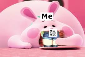 Thicc Anime Thighs Pink Rabbit Eating Pancakes Know Your Meme .thighs@lite_anime_club #legs@lite_anime_club #stockings@lite_anime_club collarbone@lite_anime_club #thighs@lite_anime_club #without_panties@lite_anime_club. thicc anime thighs pink rabbit eating