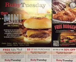 Ruby Tuesday Coupons In Sunday S Paper Addictedtosaving Com Ruby Tuesdays Printable Coupons Sample Coupons