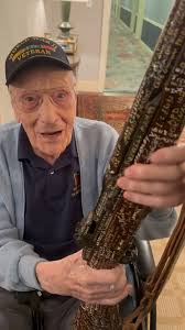 Dominick Critelli at age 104 is reunited with the M1 Rifle from WWII.  During the war he served as an aircraft mechanic with the 95th Infantry  Division Headquarters Battery. It was his job to keep his ...